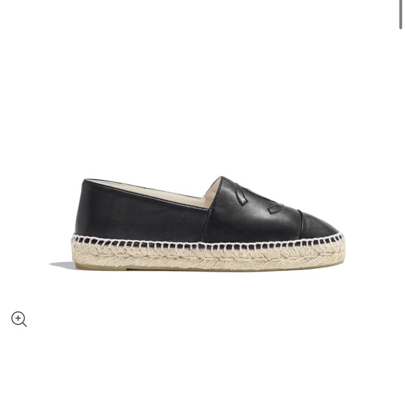 Chanel Espadrilles Lambskin Black NEW Size US 7 / Eu 37 - Picture 14 of 16
